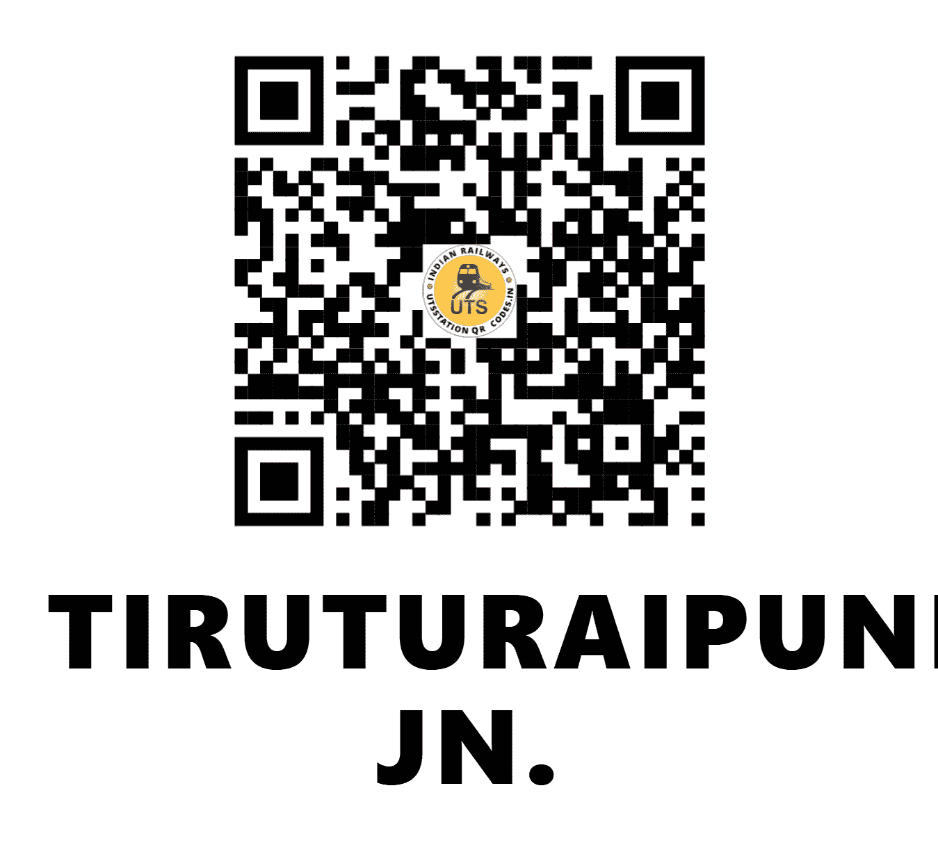 UTS QR Code for TIRUTURAIPUNDI JN. - TTP - SR (TAMIL NADU)